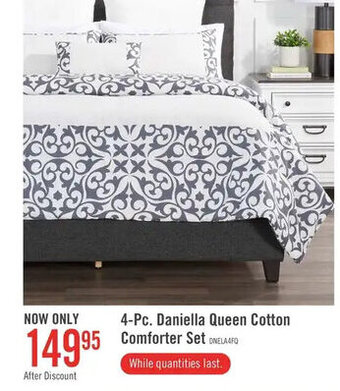 The Brick 4-Pc. Daniella Queen Cotton Comforter Set offer