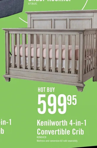 The Brick Kenilworth 4-in-1 Convertible Crib offer