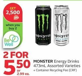 Rexall MONSTER Energy Drinks 473mL offer