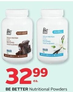 Rexall BE BETTER Nutritional Powders offer