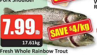 Starsky Fresh Whole Rainbow Trout lb offer