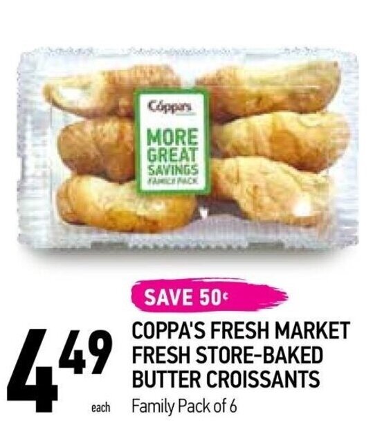 Coppa's Fresh Market COPPA'S FRESH MARKET FRESH STORE-BAKED BUTTER CROISSANTS offer