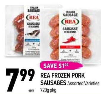 Coppa's Fresh Market REA FROZEN PORK SAUSAGES offer
