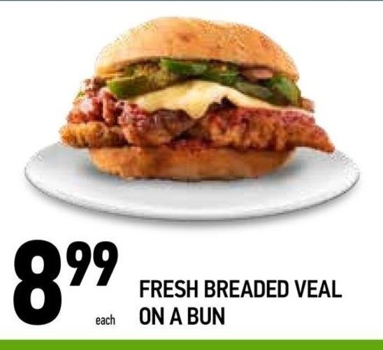 Coppa's Fresh Market FRESH BREADED VEAL ON A BUN offer