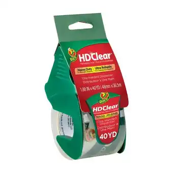 Staples Duck brand hd clear heavy duty packing tape - 48 mm x 36,5 m - clear offer