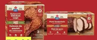 IGA MAPLE LEAF®Rotisserie Chicken Legs or Pork Tenderloin 400-600g offer