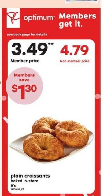 Independent Grocer Plain croissants 6's offer