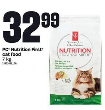 Independent Grocer PC Nutrition First cat food 7kg offer