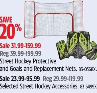 Canadian Tire Street Hockey Protective and Goals and Replacement Nets. offer