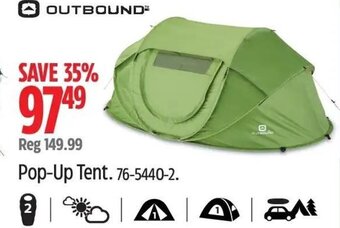 Canadian Tire Pop-Up Tent offer