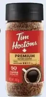 Canadian Tire Original or Decaf Tim Hortons Instant Coffee 100g offer