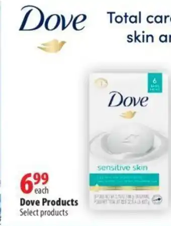 London Drugs DOVE sensitive skin Soap offer