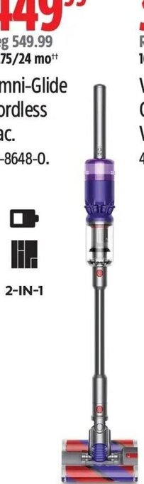 Canadian Tire dyson Omni-Glide Cordless Vac offer