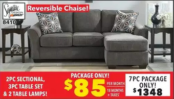 Surplus Furniture Brise slate 2-piece sectional offer