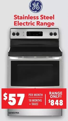 Surplus Furniture Ge stainless steel 30 electric range offer