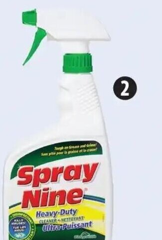 Canadian Tire Spray Nine Cleaner/Degreaser 946ml or 4L offer