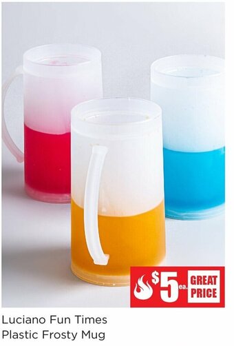 Kitchen Stuff Plus Luciano Fun Times Plastic Frosty Mug offer