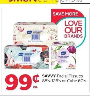 Rexall SAVVY Facial Tissues 88's-126's offer