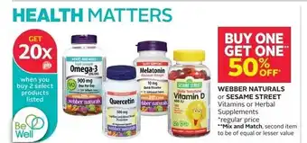 Rexall WEBBER NATURALS offer