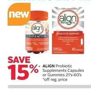 Rexall ALIGN Probiotic Supplements Capsules offer