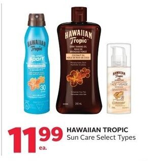 Rexall HAWAIIAN TROPIC Sun Care offer