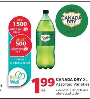 Rexall CANADA DRY 2L offer