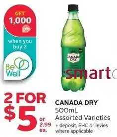 Rexall CANADA DRY 500mL offer