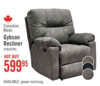 The Brick Gybson glider recliner - grey offer