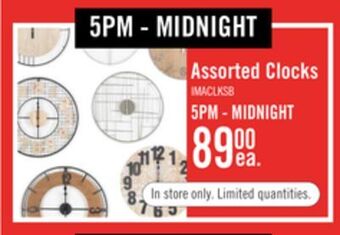 The Brick Assorted clocks offer