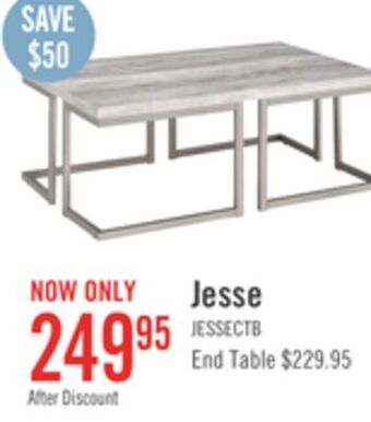 The Brick Jesse coffee table - pewter offer