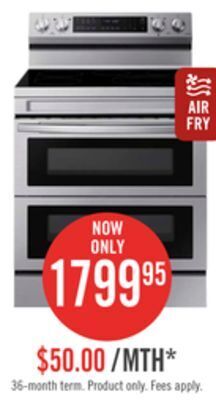 The Brick Samsung 6.3 cu. ft. electric range - ne63a6751ss/ac offer