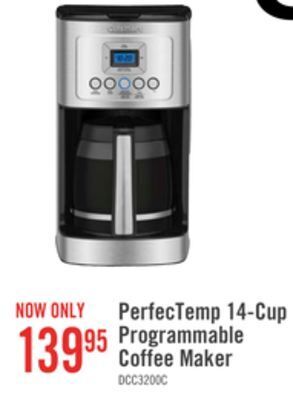 The Brick Cuisinart perfectemp 14-cup programmable coffeemaker - dcc-3200c offer