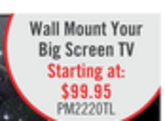 The Brick Corliving tilting wall mount for 40 - 100 televisions offer