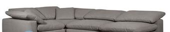 The Brick Eclipse 4-piece linen-look fabric modular sectional - slate offer