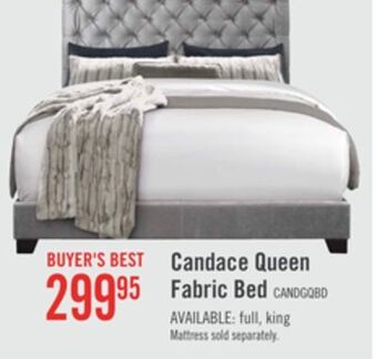 The Brick Candace upholstered queen bed offer