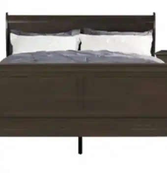 The Brick Lyla queen sleigh bed - grey offer