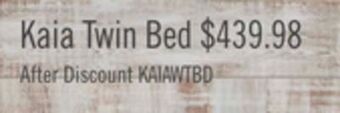 The Brick Kaia twin bed offer
