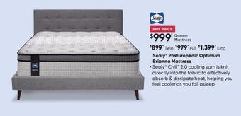 Sleep Country Sealy® posturepedic optimum brianna mattress offer