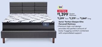 Sleep Country Serta® perfect sleeper elite percevall mattress offer