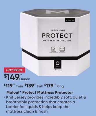 Sleep Country Malouf protect mattress protector offer