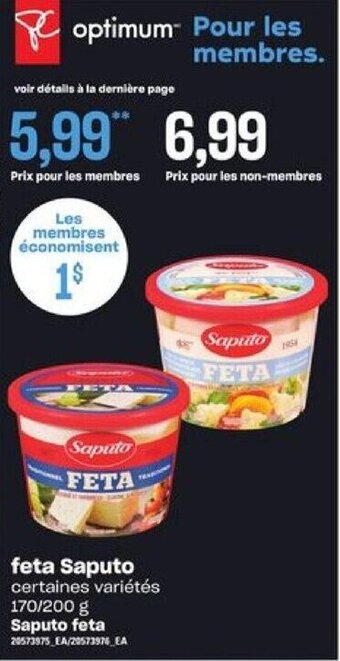Provigo Saputo FETA 170/200 g offer