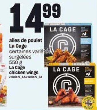 Provigo La Cage chicken wings 550 g offer