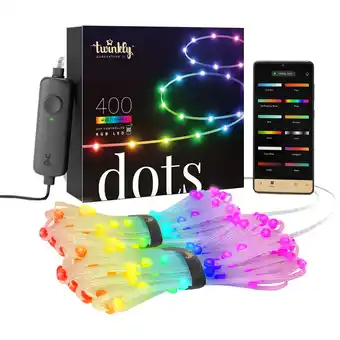 Best Buy Twinkly dots smart 20m (65.6 ft.) rgb led light string - 400 lights offer