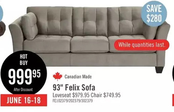 The Brick Felix textured polyester sofa - pewter offer