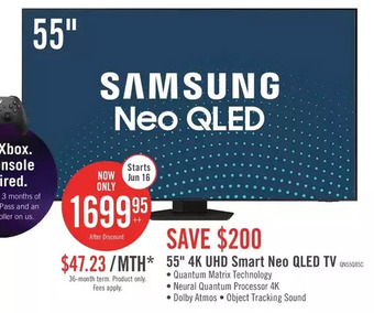 The Brick Samsung 55 qn85c 4k neo qled smart tv offer
