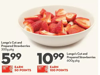 Longo's Longo's cut and prepared strawberries offer