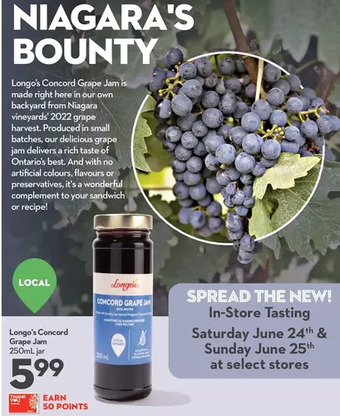 Longo's Longo's concord grape jam offer