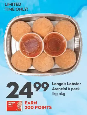 Longo's lobster arancini