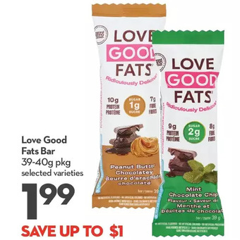 Longo's Love good fats bar offer