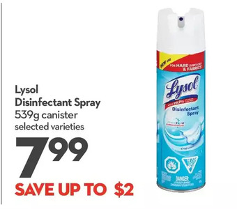 Longo's Lysol disinfectant spray offer
